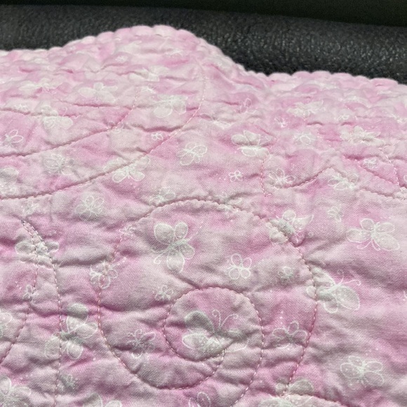 Handmade super sweet PINK PATCHWORK QUILT - Picture 10 of 13